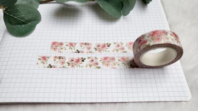 Washi Tape rosa Blumen